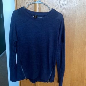 Active Life Blue Long Sleeve Pullover Top